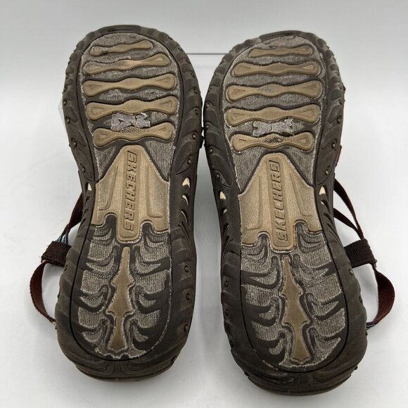 Skechers Womens10.5 Reggae Strappy Slingback Sandal Comfort Cushion Soles Hiking - Picture 11 of 12